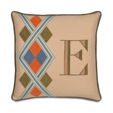 Eastern Accents Pinkerton Eli Monogram Throw Pillow EAN3865